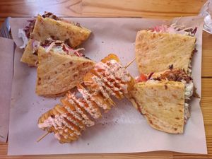 Skepasti pita gyros at Vegan Beat in Athens