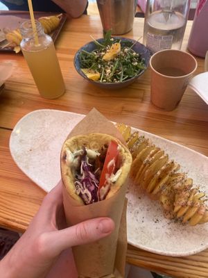 Vegan gyros   at Vegan Beat in Athens