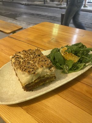 Vegan moussaka   at Vegan Beat in Athens