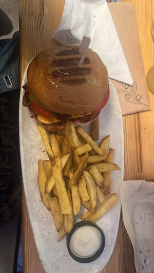 Burger  at Vegan Beat in Athens