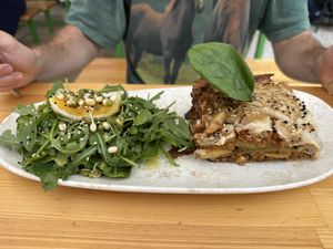 Moussaka   at Vegan Beat in Athens