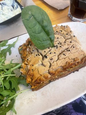 Vegan mousaka   at Vegan Beat in Athens
