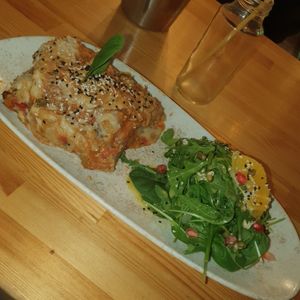 Moussaka at Vegan Beat in Athens