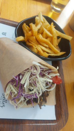 Gyros at Rhino Vegan Beat in Athens