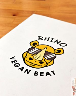 Logo at Rhino Vegan Beat in Athens