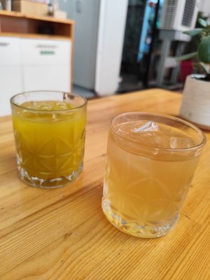 Lemonade at Rhino Vegan Beat in Athens