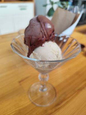 Ice cream at Rhino Vegan Beat in Athens