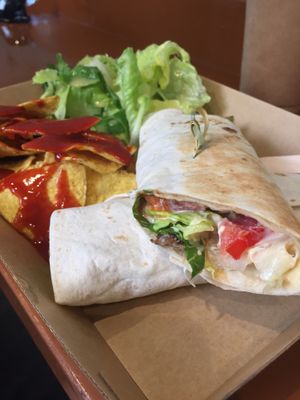 Veggie balls wrap at Vegan Beat in Athens