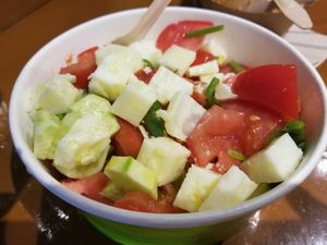 Greek Salad  at Vegan Beat in Athens