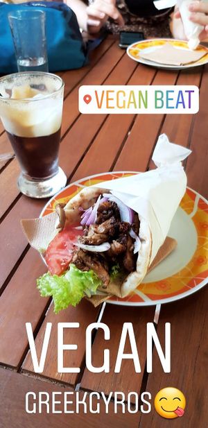 Gyros at Vegan Beat in Athens