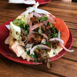 Mushroom Gyros  at Vegan Beat in Athens