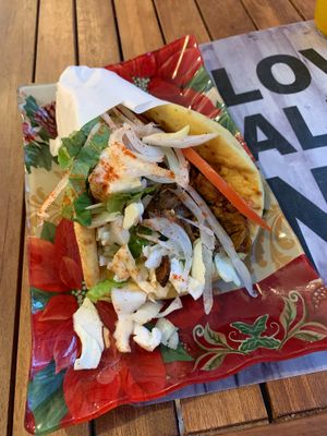 Mouthwatering Mushroom Gyro  at Vegan Beat in Athens