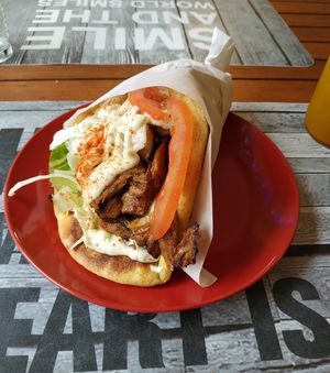 Yummy and only € 3,50! at Vegan Beat in Athens