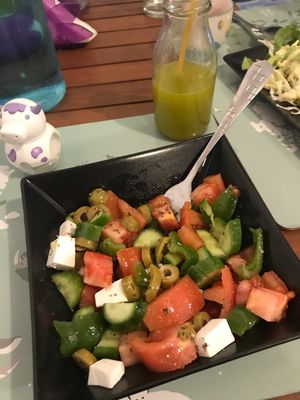 Griechischer Salat  at Vegan Beat in Athens