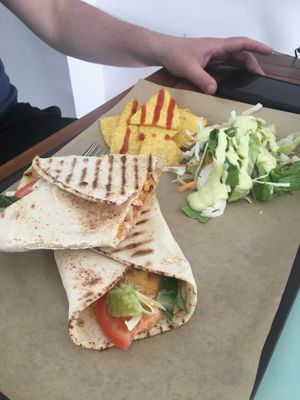 Nugget pitta at Vegan Beat in Athens