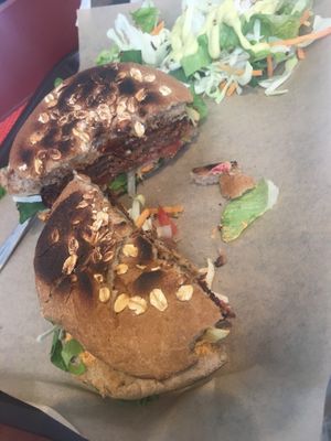 Burger at Vegan Beat in Athens
