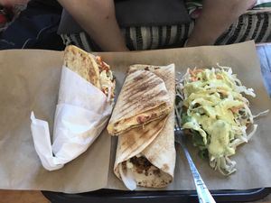 Gyro and a middle eastern sandwich (I can’t remember the name)  at Vegan Beat in Athens