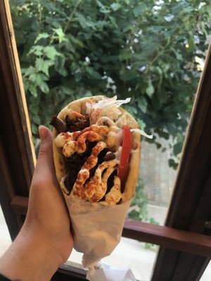 Mushroom Gyros  at Vegan Beat in Athens