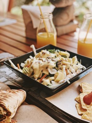 Mango salad. Yum! at Vegan Beat in Athens