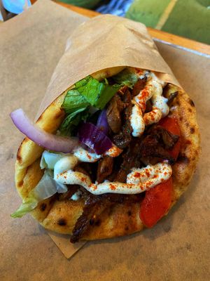 Gyros at Vegan Beat in Athens