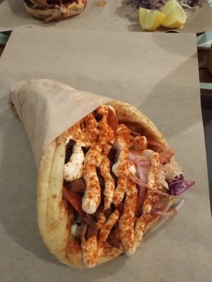 Gyros at Vegan Beat in Athens