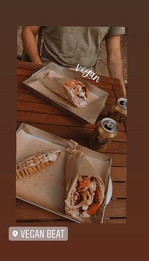 Vegan mushroom  at Vegan Beat in Athens