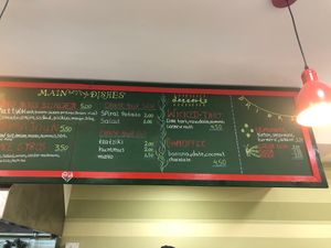 Menu 2/2 at Vegan Beat in Athens