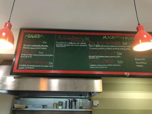 Menu 1/2 at Vegan Beat in Athens