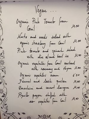 Menu at El Escondite de Conil - Maybe closed in Conil De La Frontera