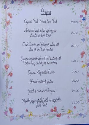 The menu at El Escondite de Conil - Maybe closed in Conil De La Frontera