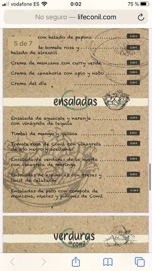 Ensaladas  at El Escondite de Conil - Maybe closed in Conil De La Frontera