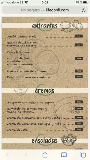 Entrantes y cremas at El Escondite de Conil - Maybe closed in Conil De La Frontera