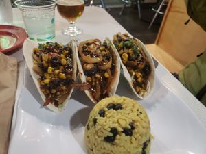 Vegan tacos! at Island Wing Company in Destin