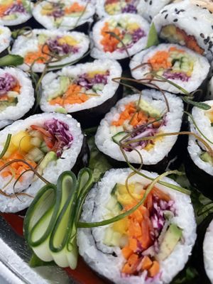 Vegetable sushi roll   at Vegan Delights by Lisa-Ann in Whitby