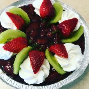 Raw Cashew Cheesecakes- Roasted Strawberry topping at Vegan Delights by Lisa-Ann in Whitby