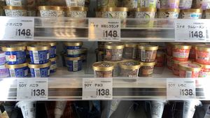 Still have the soy ice cream as of 11/2019 and still only 138¥! at Life Shimodera in Osaka