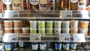 They also sell Cocofrio! Flavours: Salted Caramel, Naked Coconut, Vanilla Sticky Date and Mango. Over 3x the price of the soy ice cream though! at Life Shimodera in Osaka