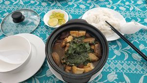 Green banana soup at Huong Viet - Nguyen Trai in Ho Chi Minh City