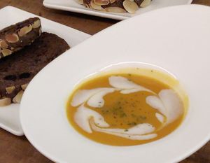 Soup from set at LN Fortunate Coffee 幸福咖啡 in Taoyuan