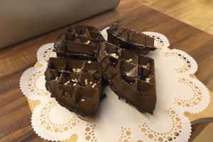 Waffles at LN Fortunate Coffee 幸福咖啡 in Taoyuan