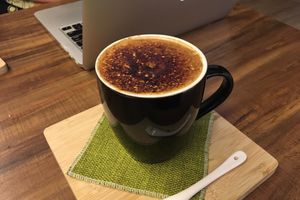 Brown sugar latte at LN Fortunate Coffee 幸福咖啡 in Taoyuan