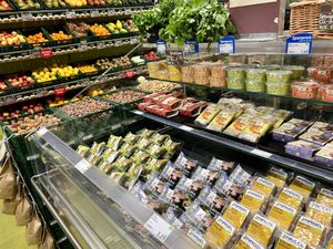 salads, snacks, fruit at Alnatura in Leipzig