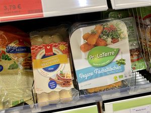 vegan fish sticks at Vitalia Reformhaus in Leipzig