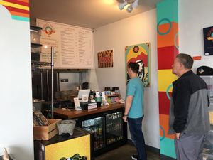 Order at counter at Osprey Tacos in St Augustine