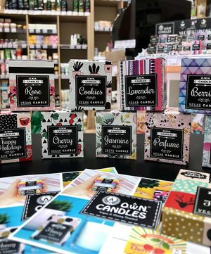 Slovenian vegan candles at Avena in Ljutomer