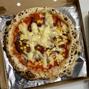 Vegan pizza “Semi & verdure" at Pizzeria Verace - Dunajska in Ljubljana