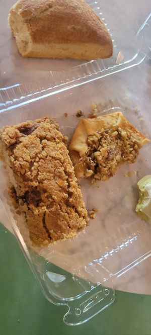 Blueberry crumb and a galette at Dark Hall Coffee in Phoenix