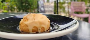 Caramel smoked salt shortbread at Dark Hall Coffee in Phoenix