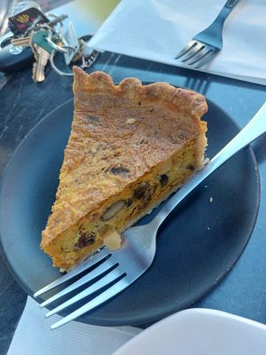 Quiche at Dark Hall Coffee in Phoenix