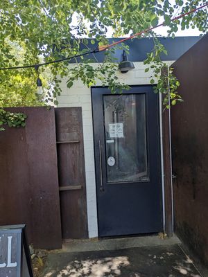 Back entrance by The Coronado at Dark Hall Coffee in Phoenix